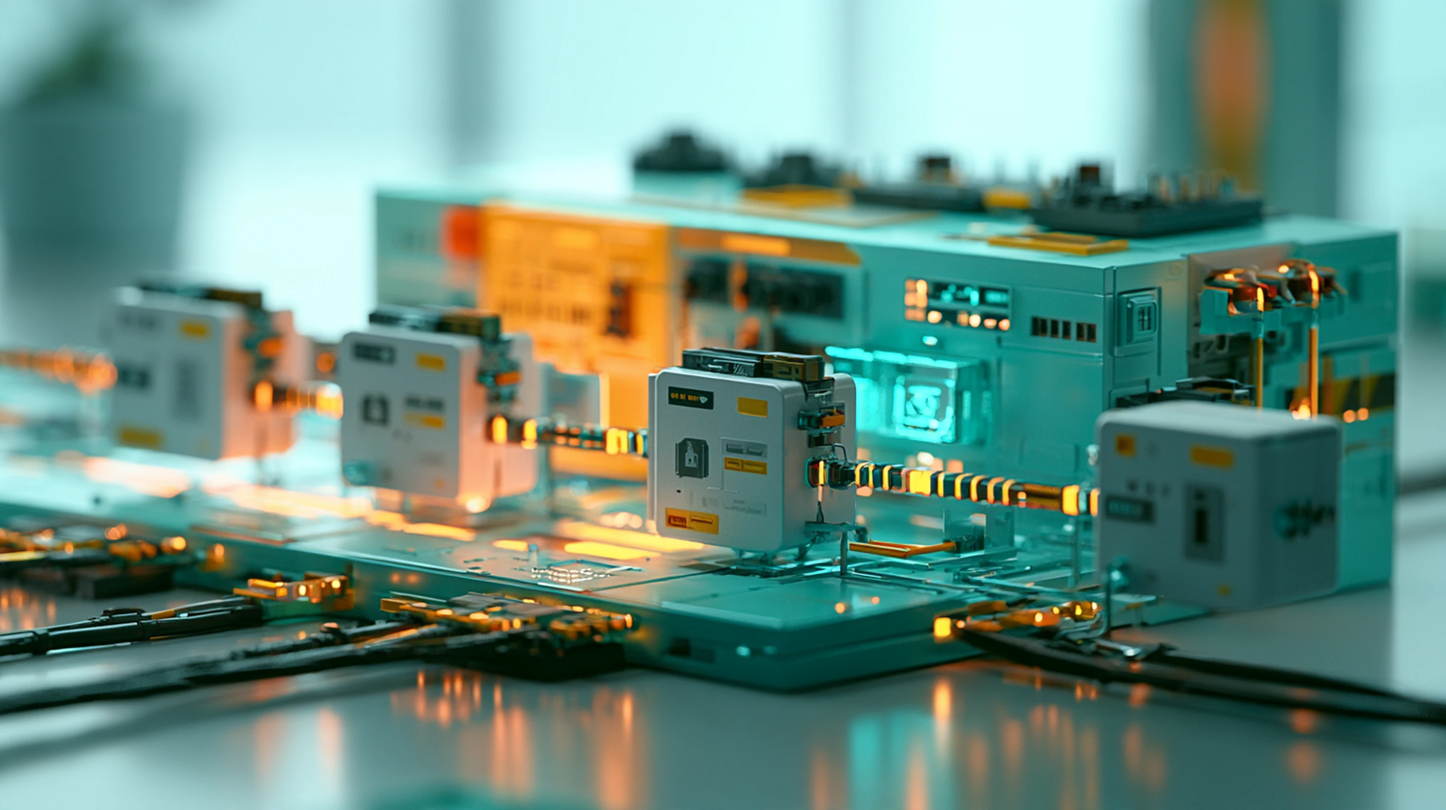 Industrial automation control system with connected electrical components and data infrastructure